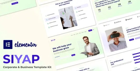 Siyap – Corporate & Business Elementor Template Kit