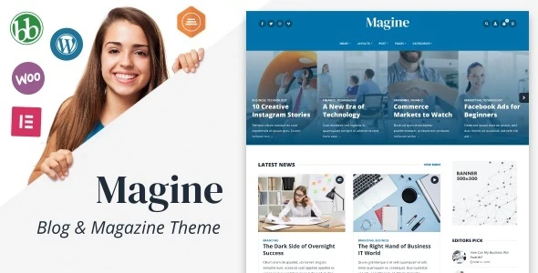 Magine – Business Blog WordPress Theme